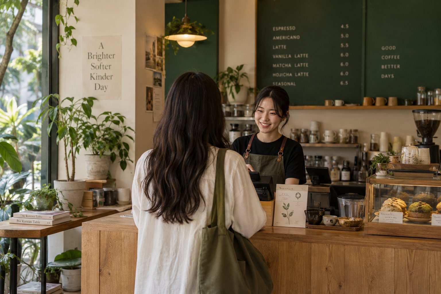 A cafe counter, illustrative image